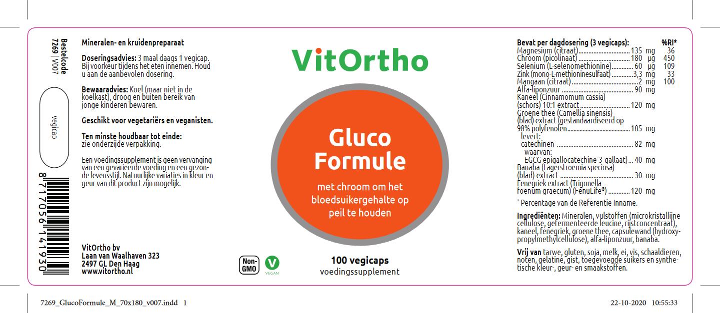 Vitortho glucoformule formule capsules