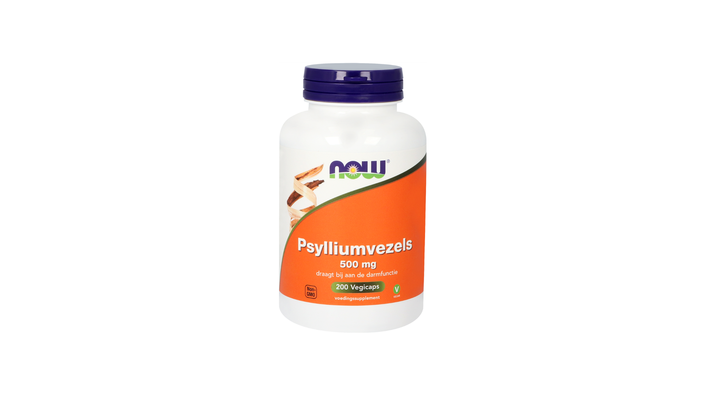 NOW vegan Psylliumvezels 500mg