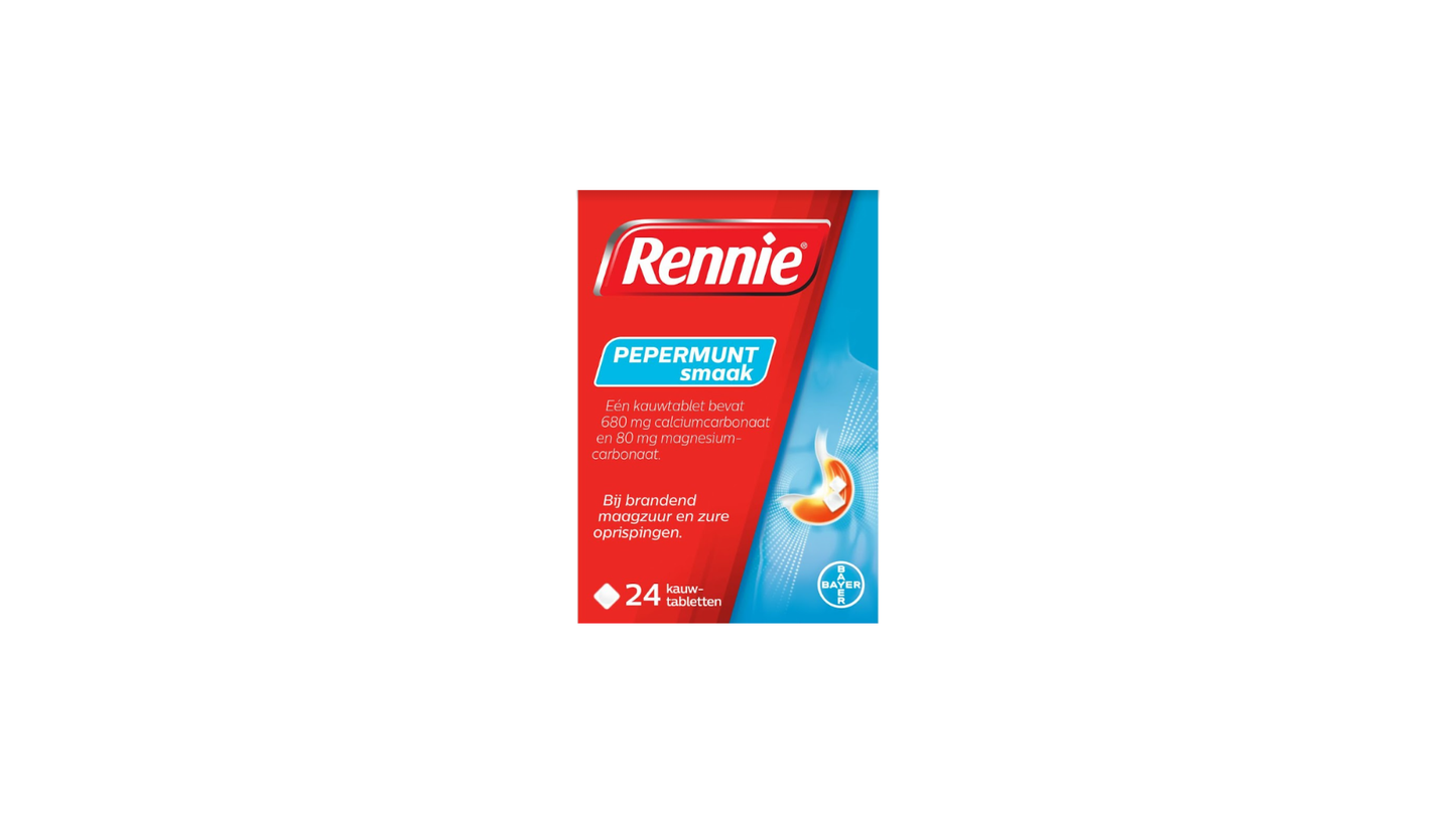 Rennie maag tabletten - 24 kauwtabletten